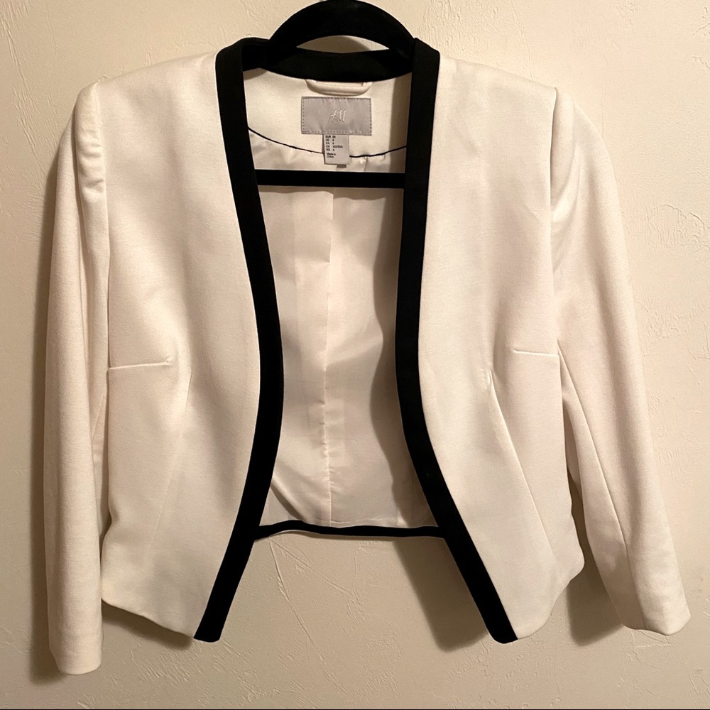 H&M Blazer - White and Black